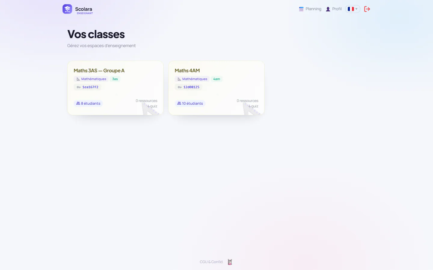 Teacher — Your classrooms